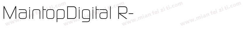 MaintopDigital R字体转换